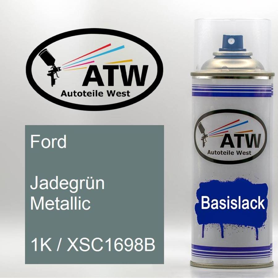 Ford, Jadegrün Metallic, 1K / XSC1698B: 400ml Sprühdose, von ATW Autoteile West.
